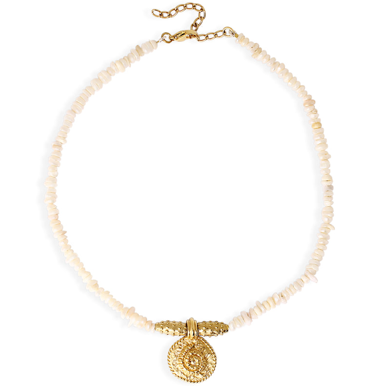 ADELLA Necklace - Gold with Pearls