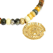 ISLAND Necklace - Gold with Jade