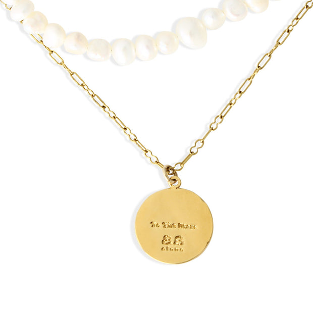 CIELO Necklace - Gold and Pearl