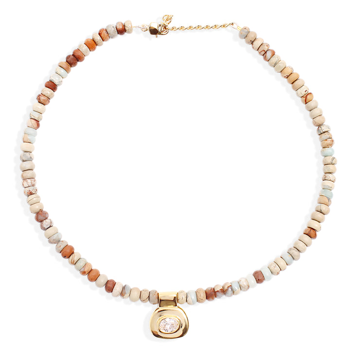 DUNAWAY Necklace - Aquaterra Jasper and Gold