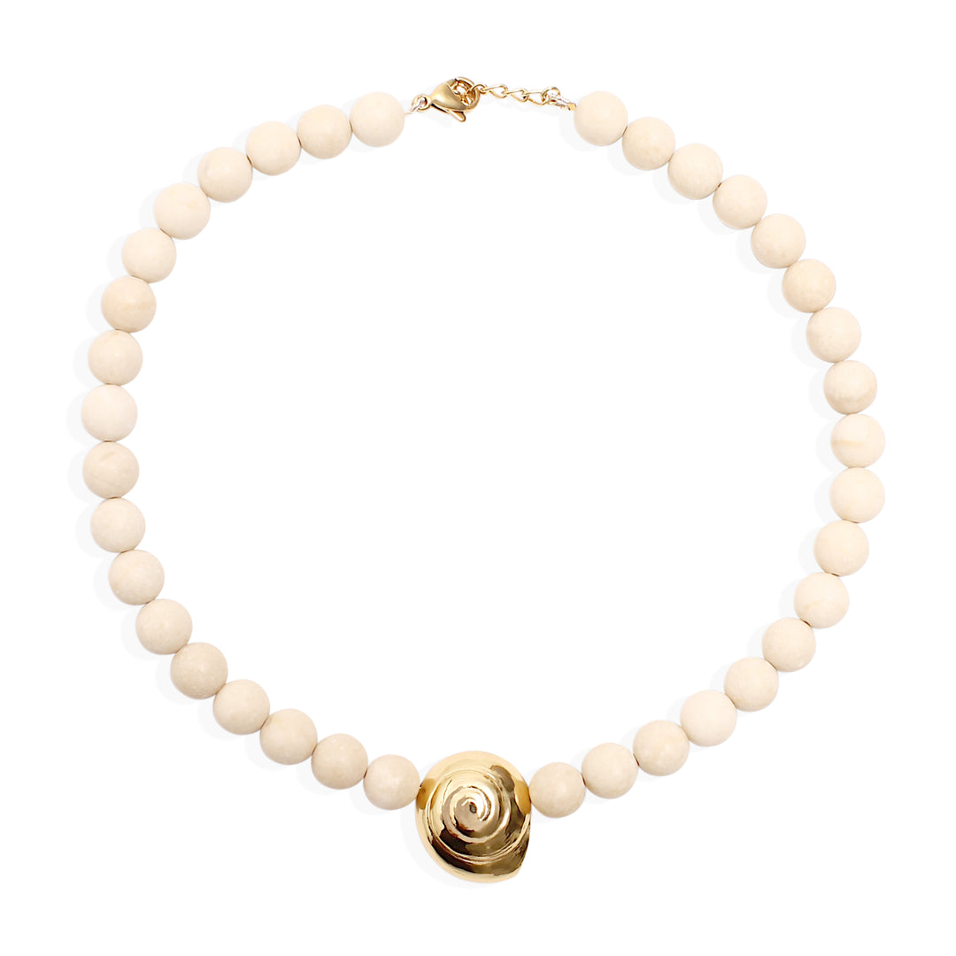 SYBILL Necklace - Stone and Gold