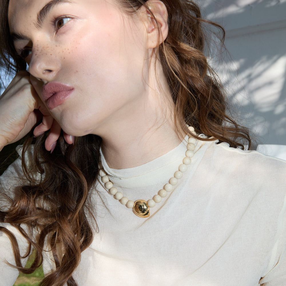 SYBILL Necklace - Stone and Gold