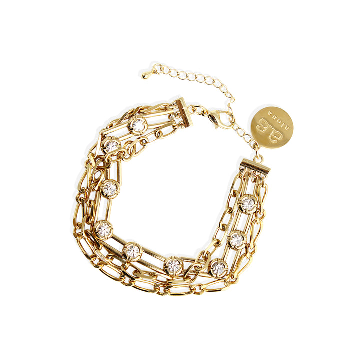 AMBER Bracelet - Gold with CZ