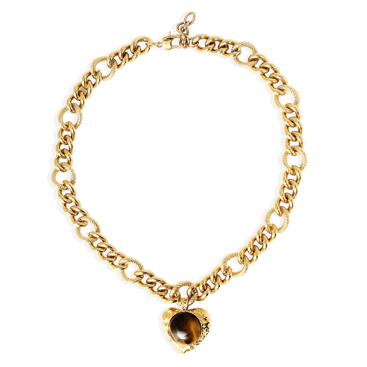 ARABELLA necklace - Gold with Tigers Eye