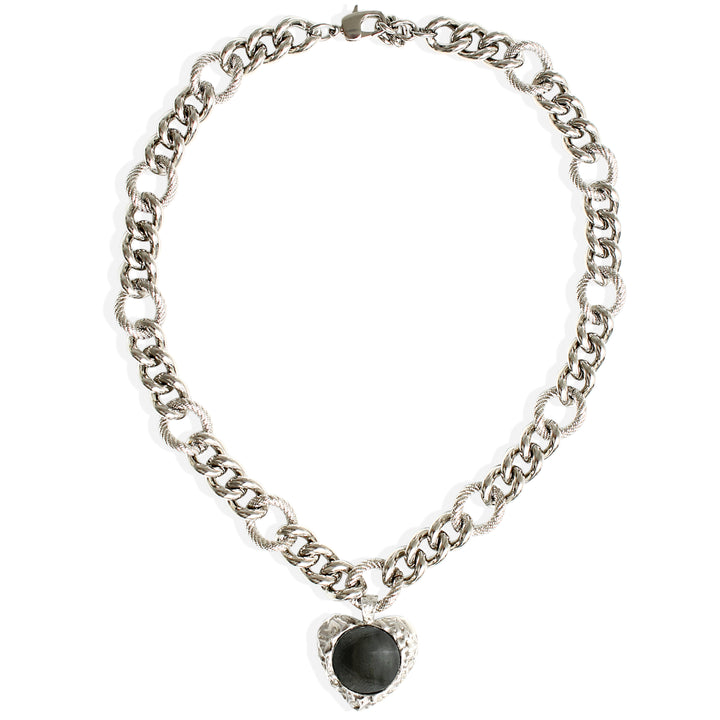 ARABELLA necklace - Silver with Hematite