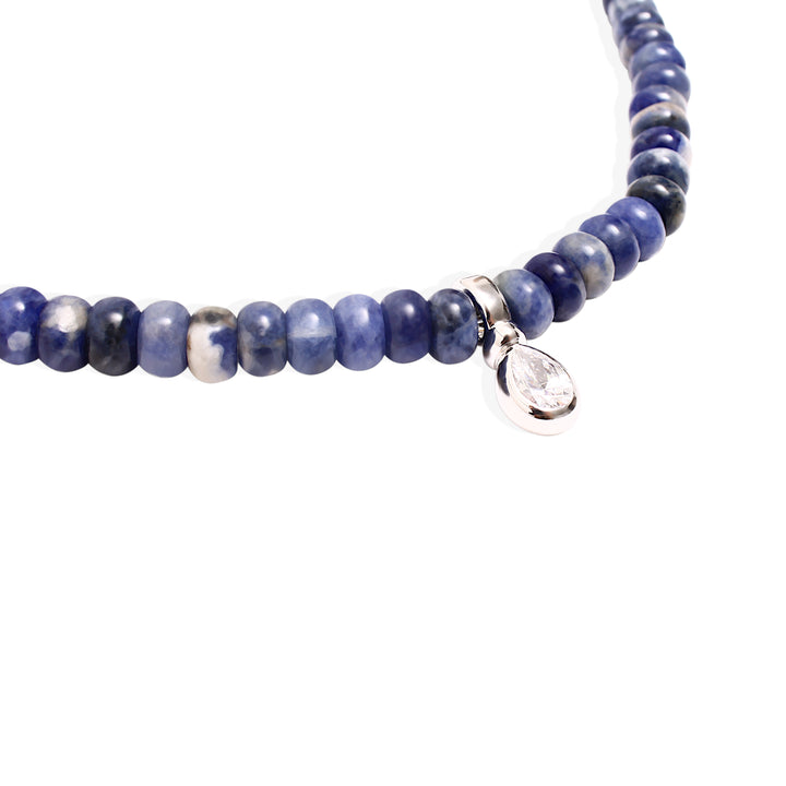ASTRID Necklace - Blue Sodalie and Silver