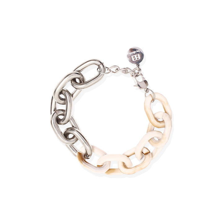 ASTRO Bracelet - Silver and Cream