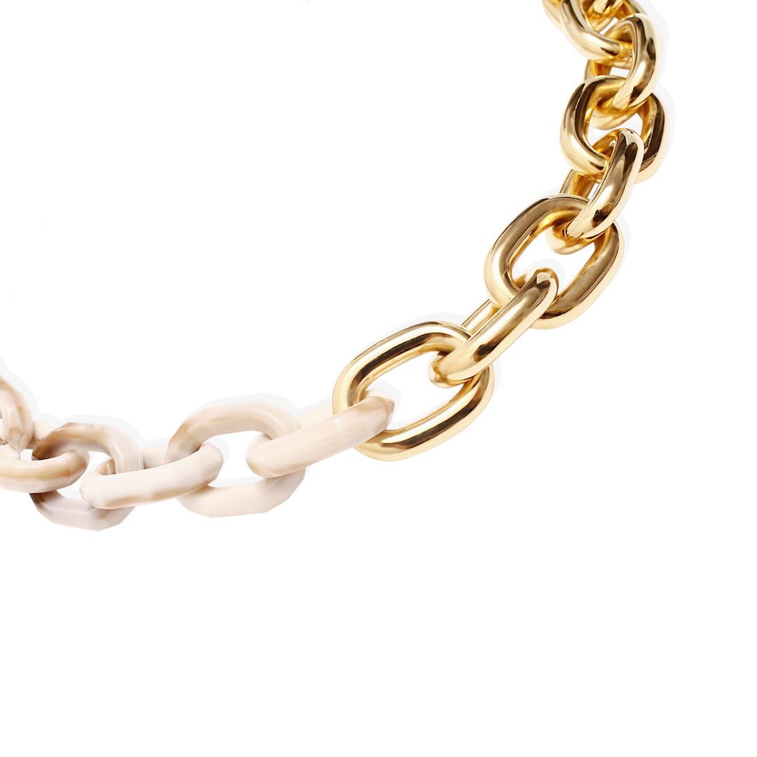 ASTRO Necklace - Gold and Cream