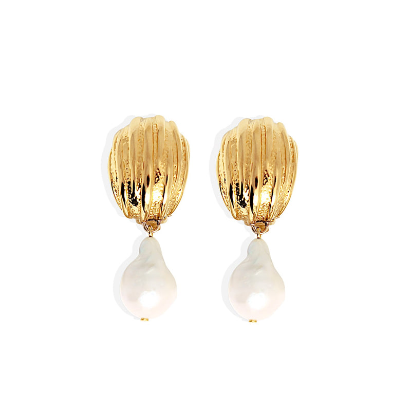 ATHENA PEARL Earrings - Gold