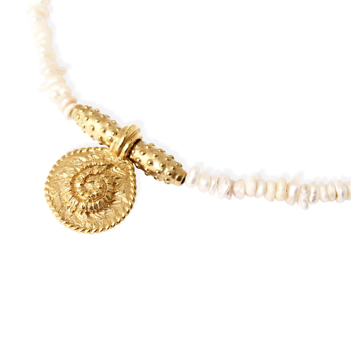 ADELLA Necklace - Gold with Pearls