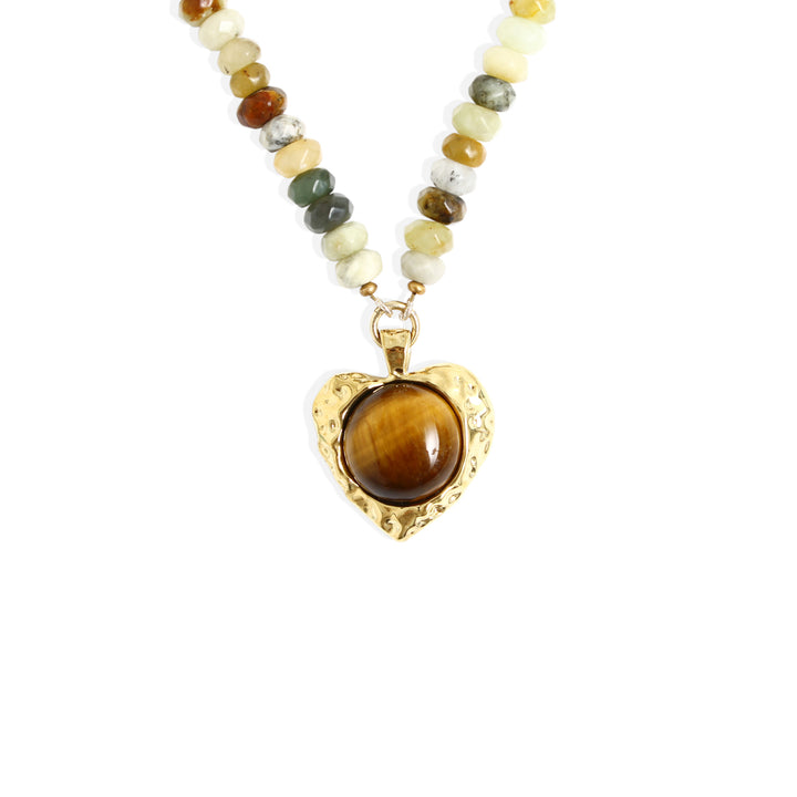 BLAKE Necklace - Jade with Tigers Eye