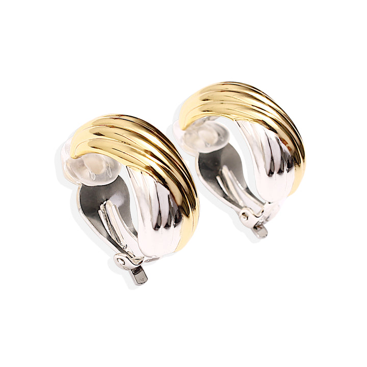 COROLLA Earrings - Silver and Gold