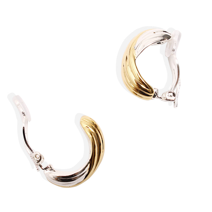 COROLLA Earrings - Silver and Gold