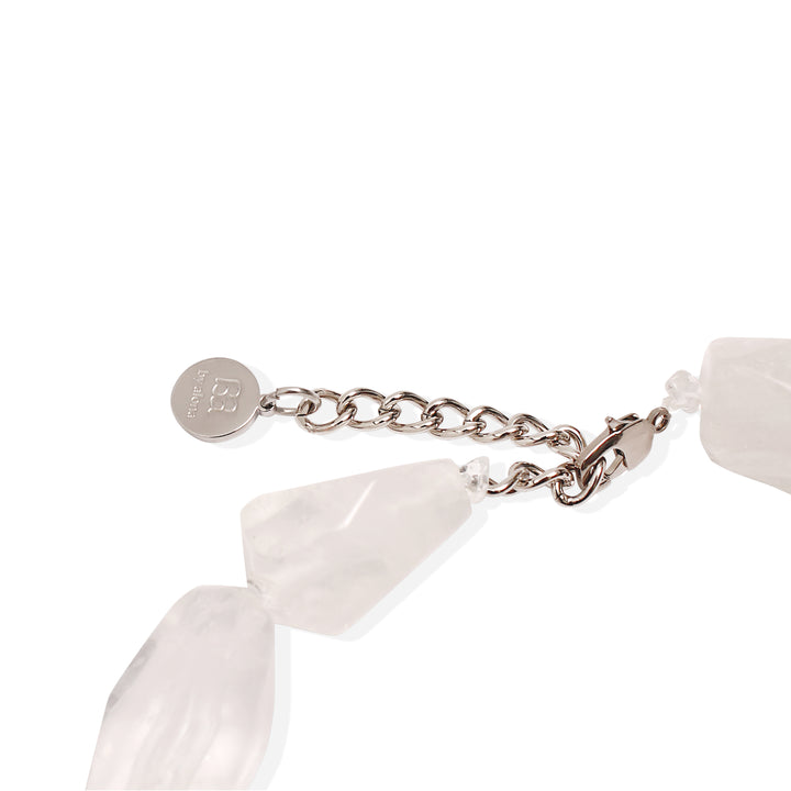 CHER Necklace - Quartz and Silver