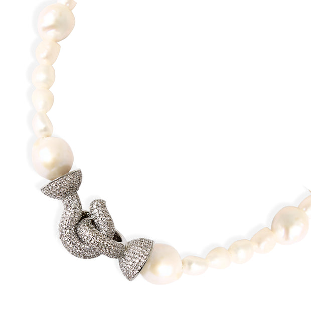 CHIARA PEARL Necklace - Pearls with Silver