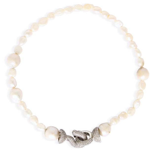 CHIARA PEARL Necklace - Pearls with Silver