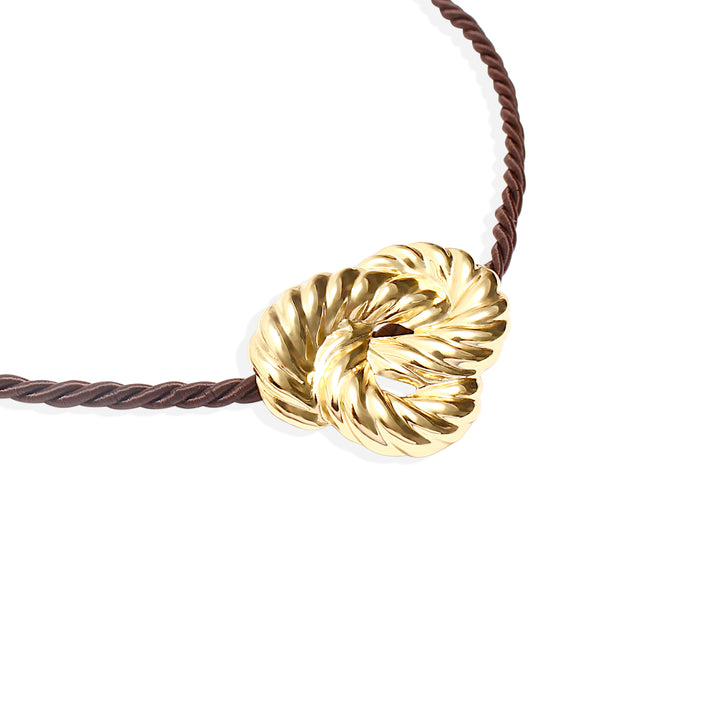 CLAUDIA Necklace - Brown and Gold