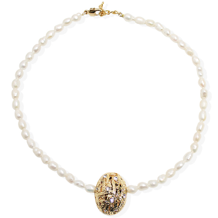 DARLA Necklace - Gold and Pearl