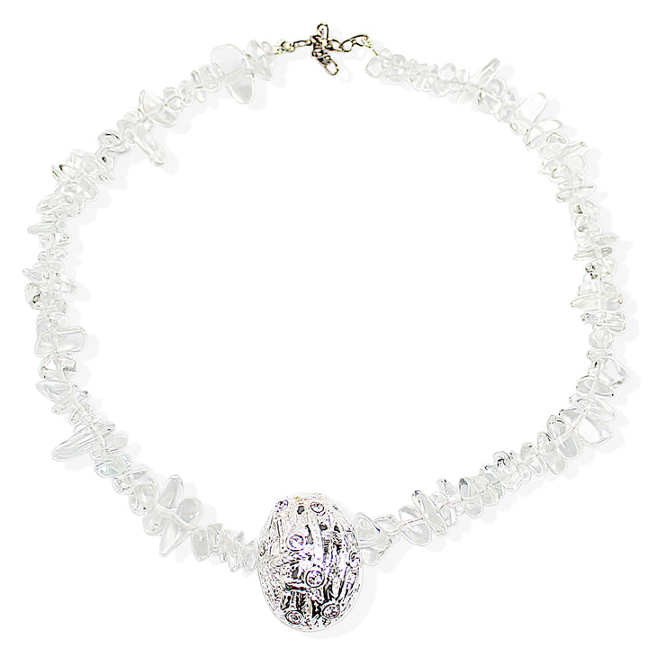 DARLA Necklace - Silver and Quartz