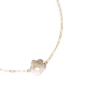 DAISY Necklace - Pearl and Gold