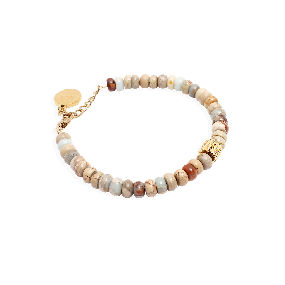 DUNAWAY Bracelet - Aquaterra Jasper and Gold