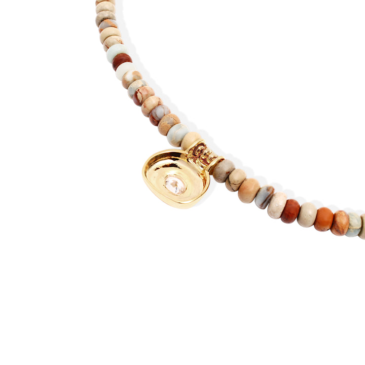 DUNAWAY Necklace - Aquaterra Jasper and Gold