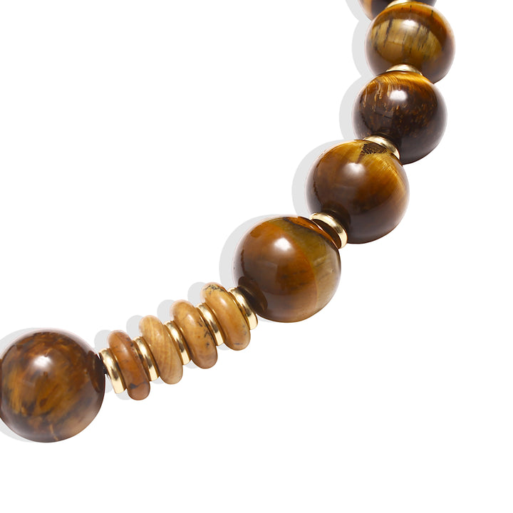 FRANCIS Necklace - Tiger's Eye & Agate