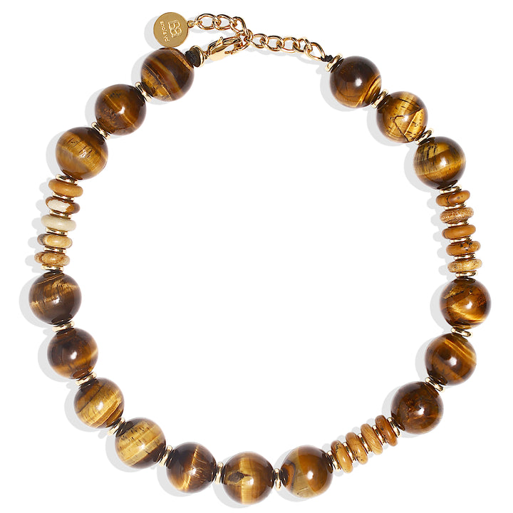 FRANCIS Necklace - Tiger's Eye & Agate