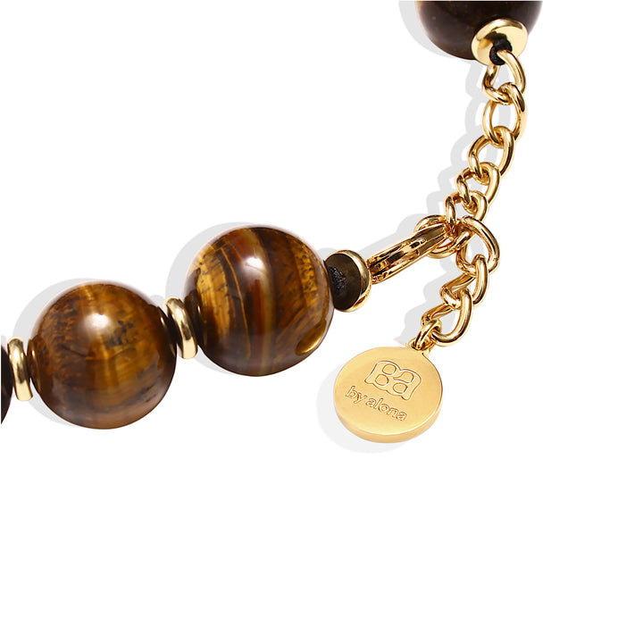 FRANCIS Necklace - Tiger's Eye & Agate