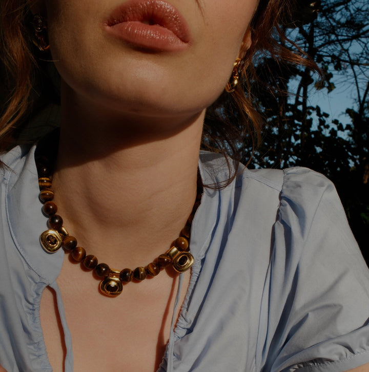 BERNADETTE Necklace - Tiger's Eye