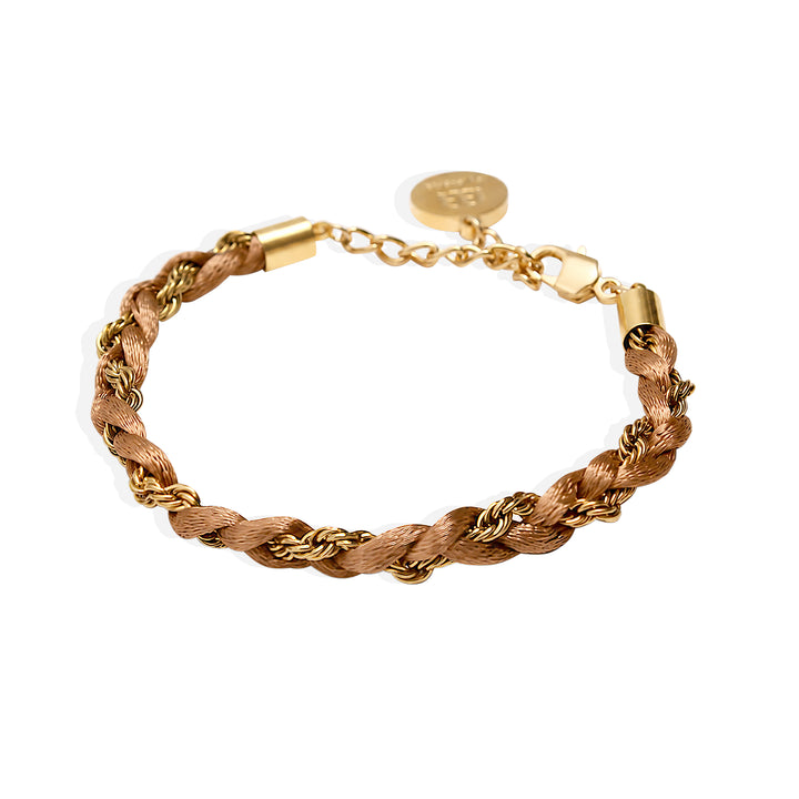 GISELLE Bracelet - Gold and Tobacco
