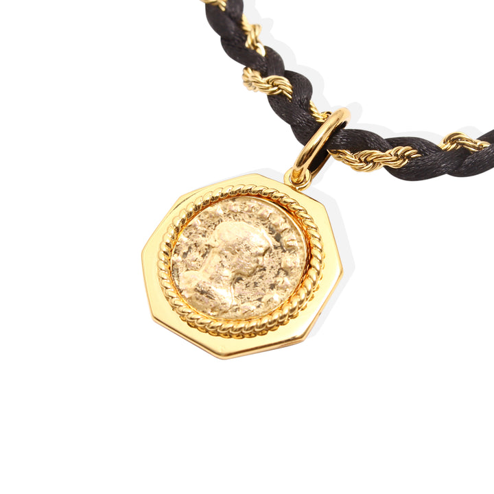 GISELLE Necklace - Gold and Ink