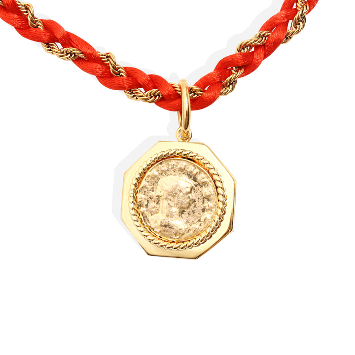 GISELLE Necklace - Gold and Cherry