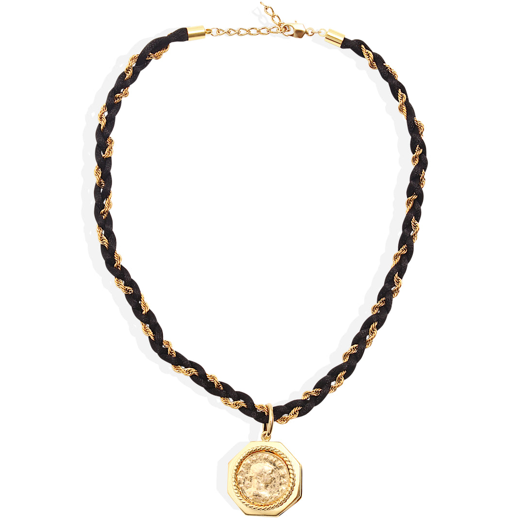 GISELLE Necklace - Gold and Ink