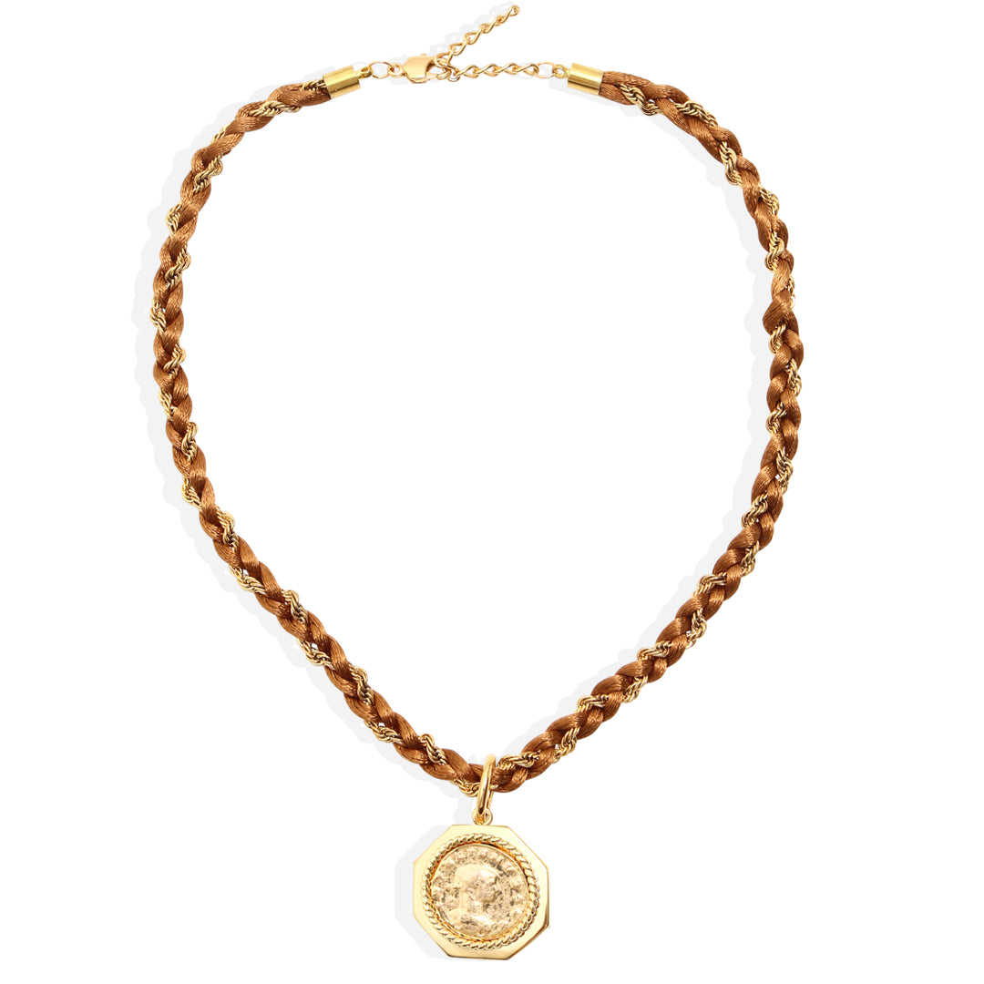GISELLE Necklace - Gold and Tobacco (Pre-Order)