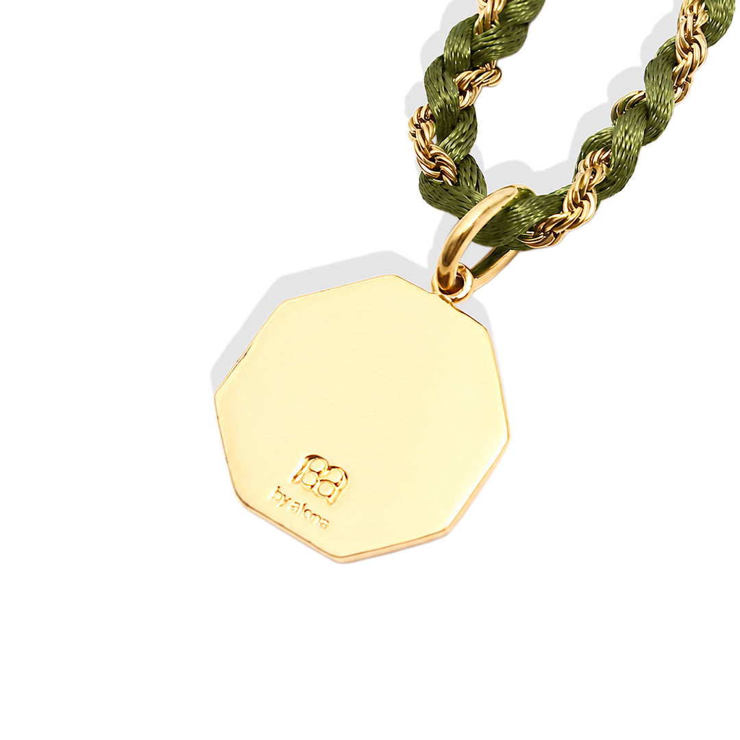GISELLE Necklace - Gold and Olive (Pre-Order)