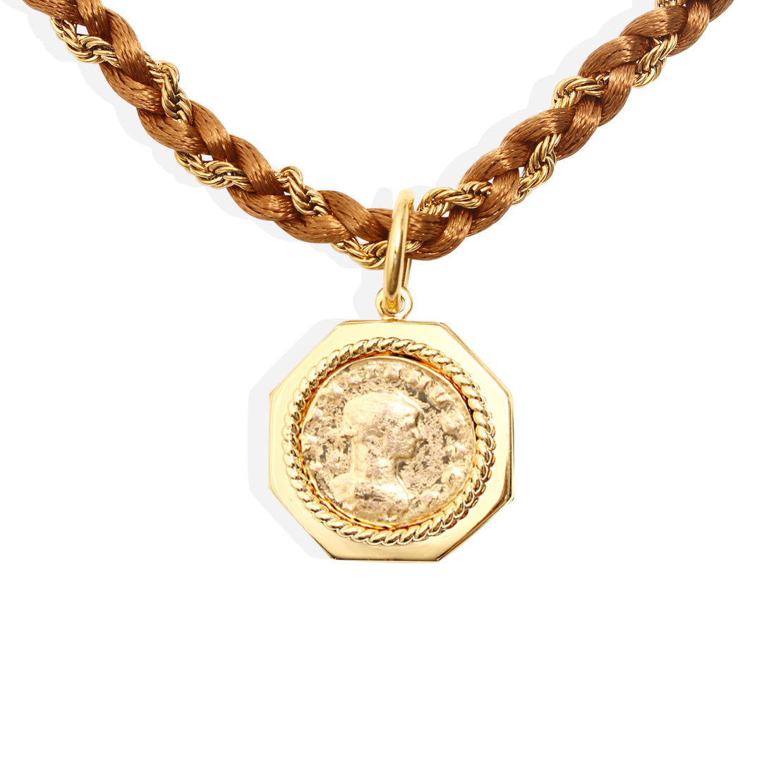 GISELLE Necklace - Gold and Tobacco (Pre-Order)