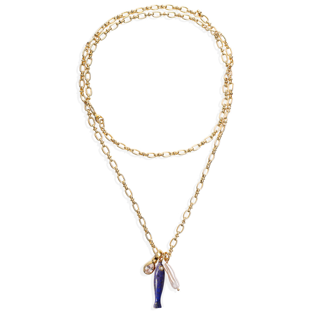 SOLE Necklace - Gold & Pearl