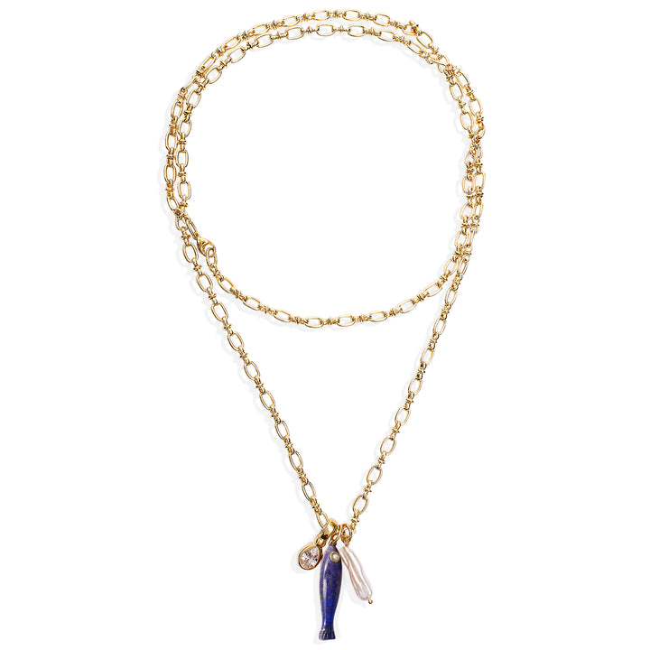 SOLE Necklace - Gold & Pearl