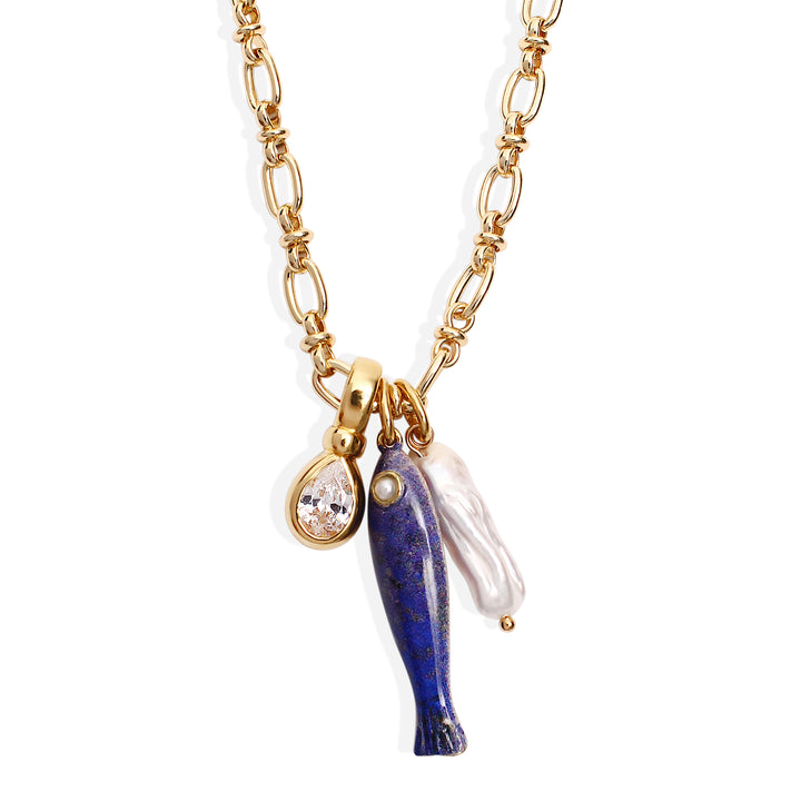 SOLE Necklace - Gold & Pearl