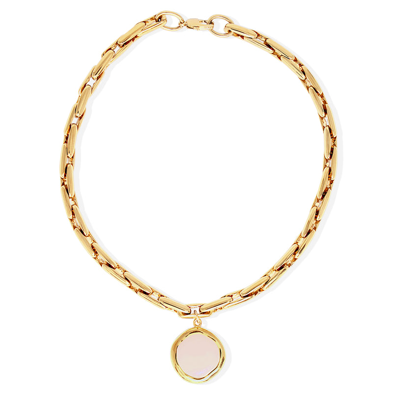 HALLIE Necklace - Gold with Enamel