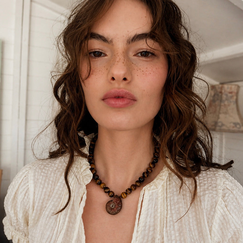ELISE Necklace - Tiger's eye