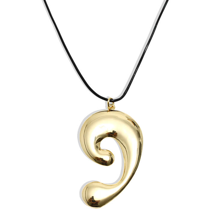 CARLA Necklace - Gold and Leather