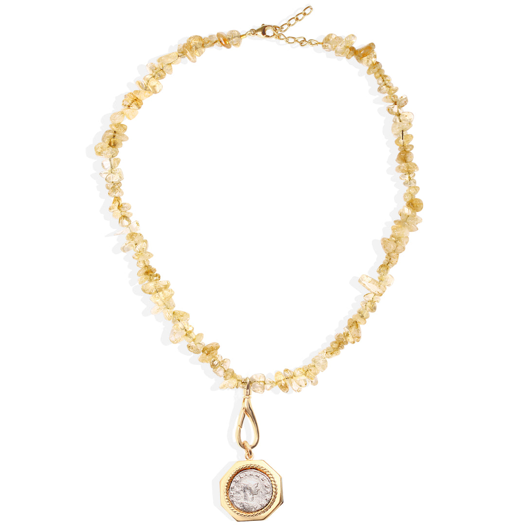 ISADORA Necklace - Gold and Citrine