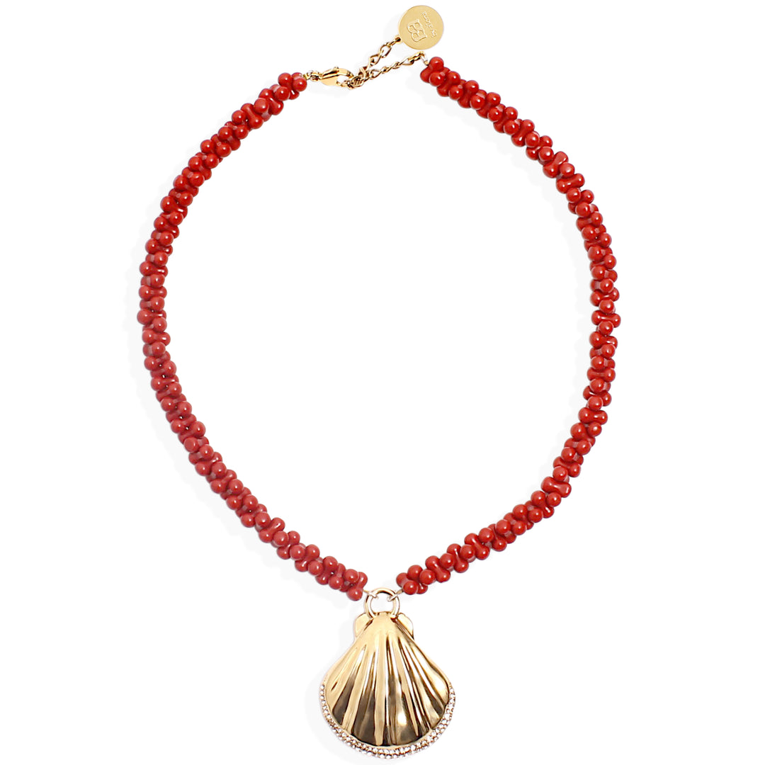 JERRY Necklace - Red and Gold