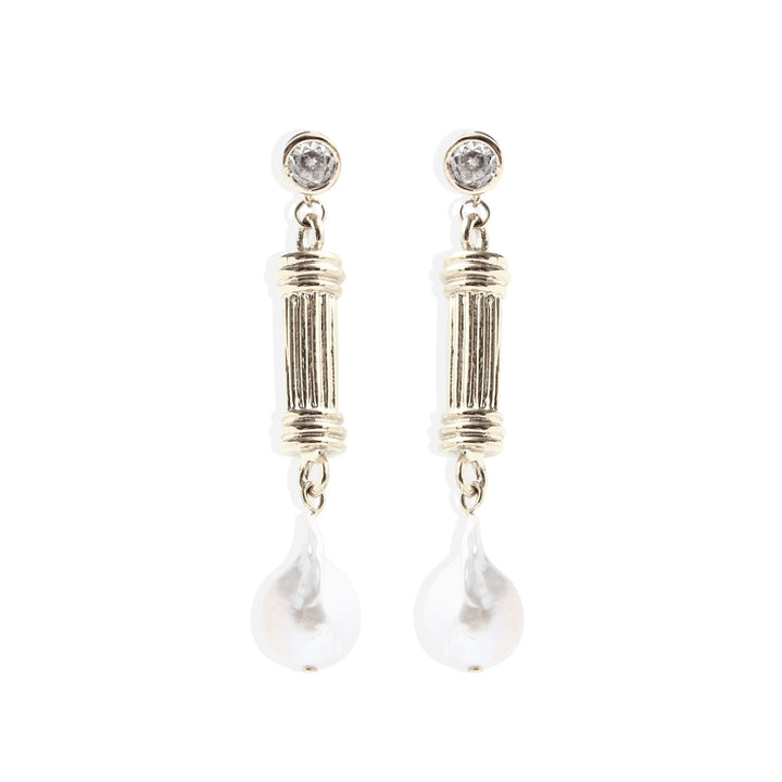 LILA Pearl Earrings - Silver