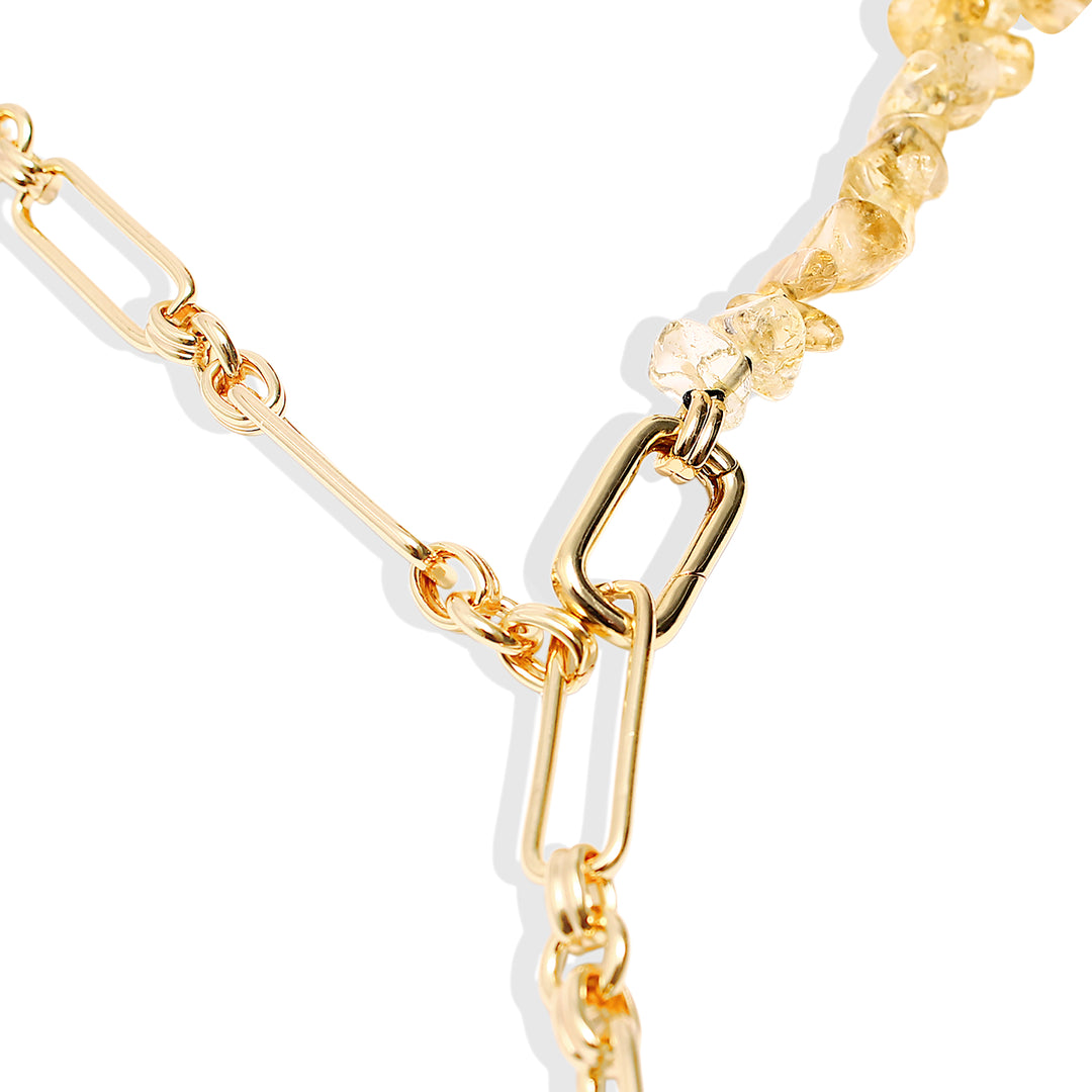 LUCIENNE Necklace - Gold and Citrine