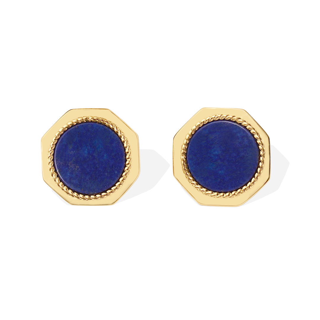 MARGAUX Earrings - Gold and Lapis Lazuli (Pre-Order)