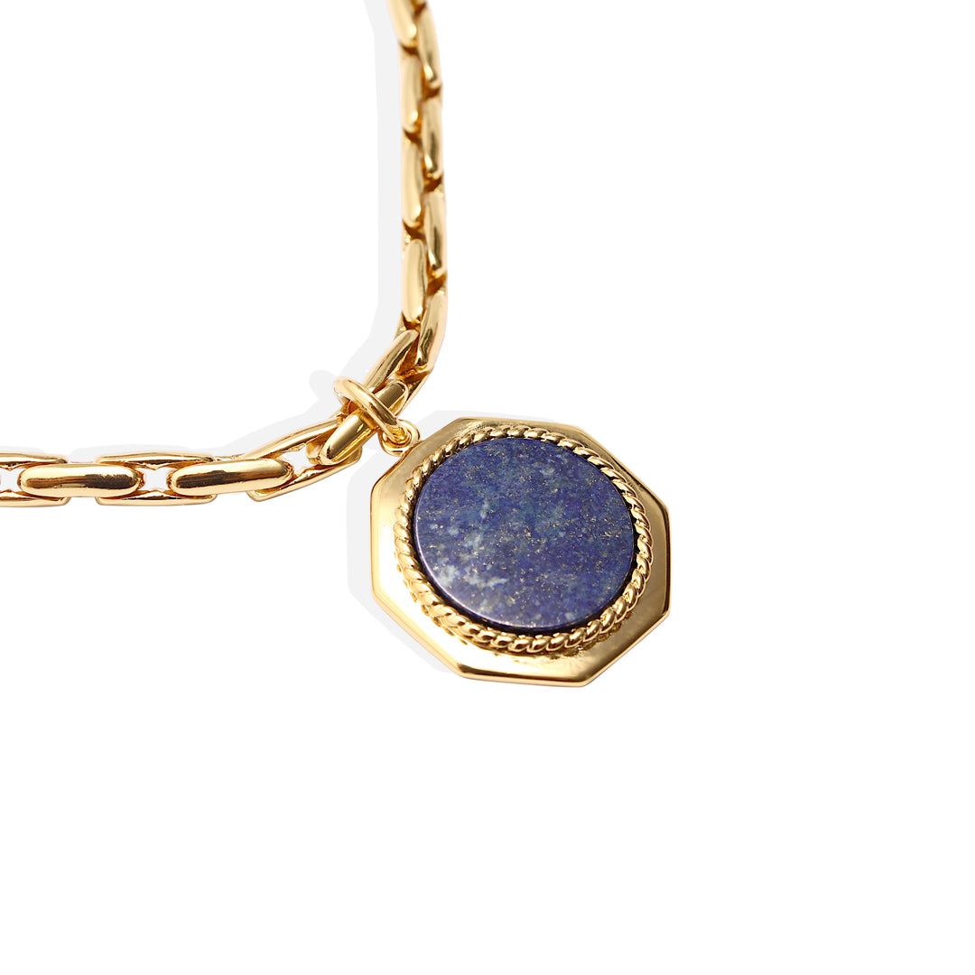 MARGAUX Necklace - Gold and Lapis Lazuli