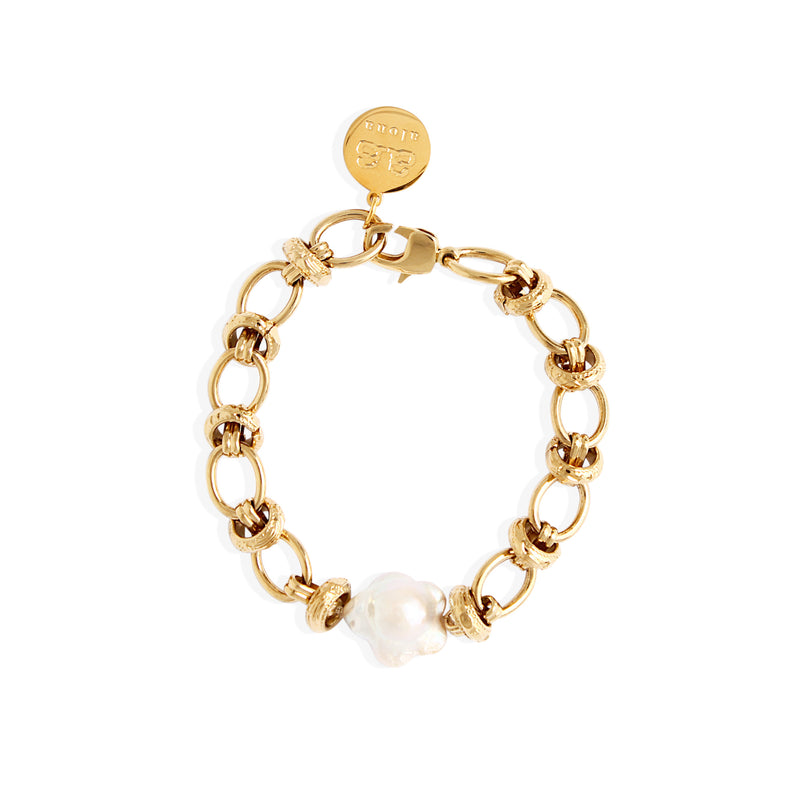 MIRA Bracelet - Gold with Pearls